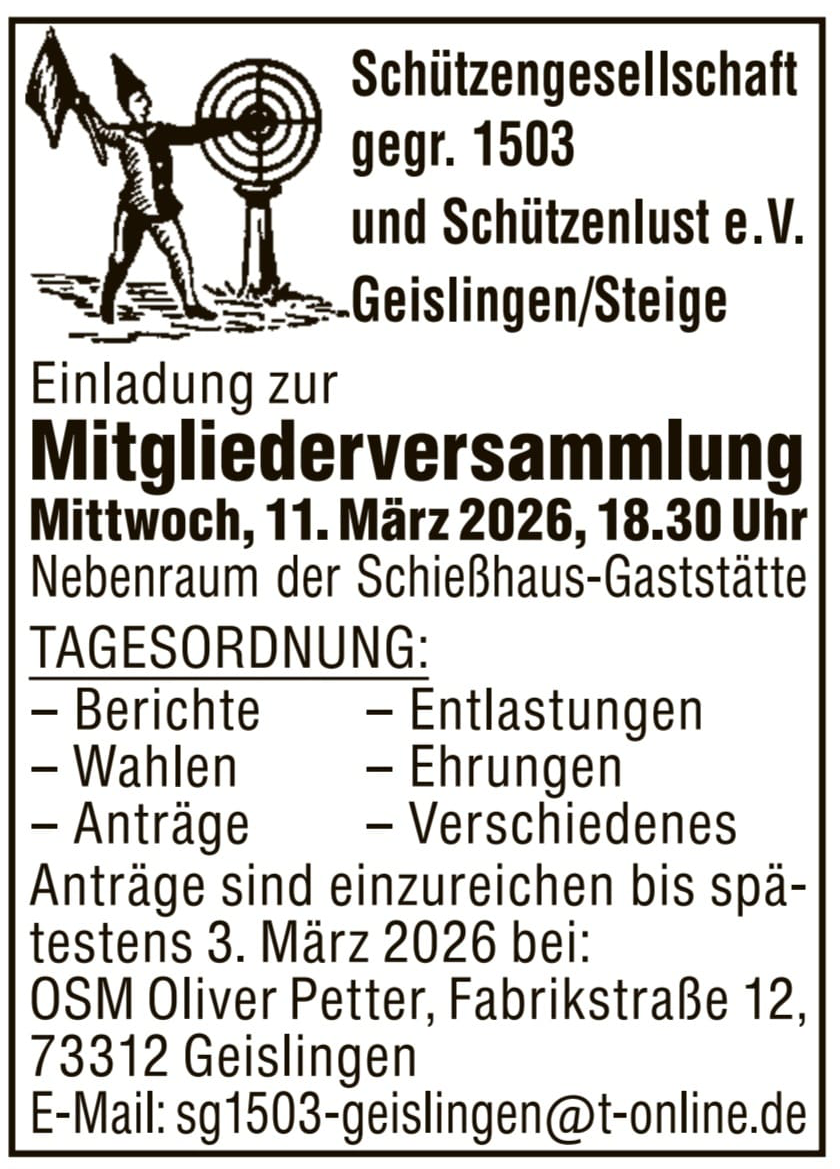 Mitgliederversammlung 2026 Mitgliederversammlung 2026